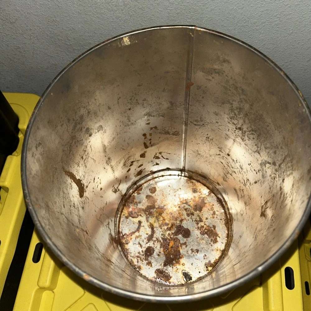 Missouri State University Vintage Metal Trash Can‎ With Some Rust
